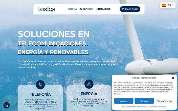 Screenshot of loxica.es