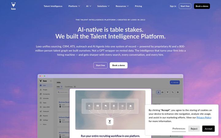 Screenshot of loxo.co