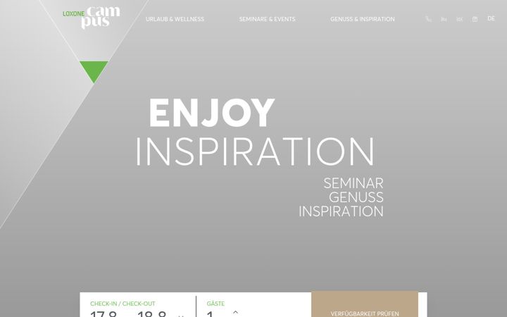 Screenshot of loxone-campus.com