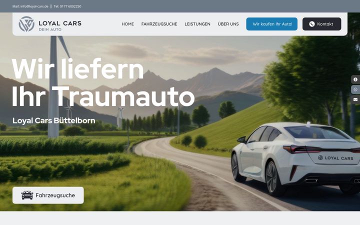 Screenshot of loyal-cars.de