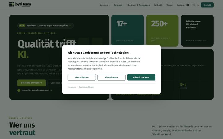 Screenshot of loyal-team.com