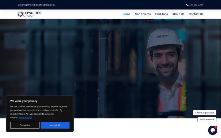 Screenshot of loyaltiesgroupllc.com