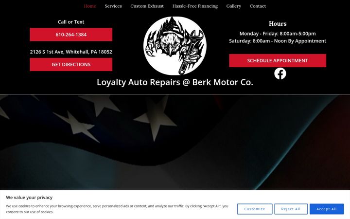 Screenshot of loyaltyautorepairs.com