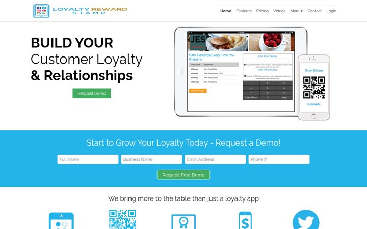 Screenshot of loyaltyrewardstamp.com