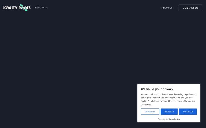 Screenshot of loyaltyroots.com