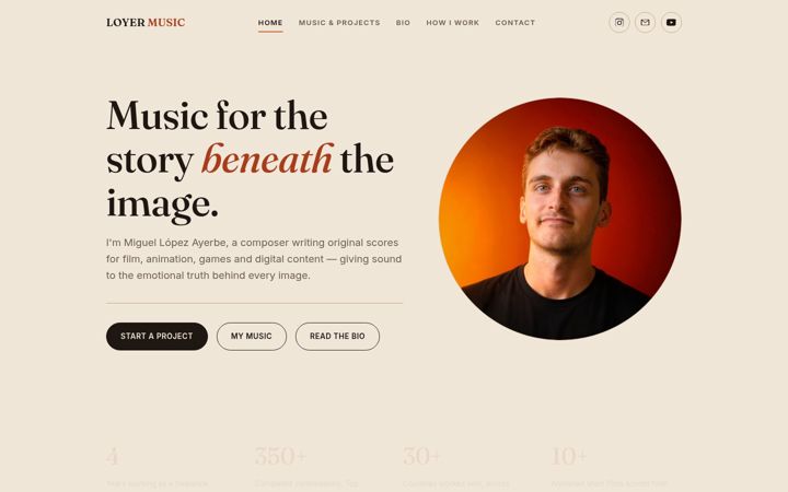 Screenshot of loyermusic.com