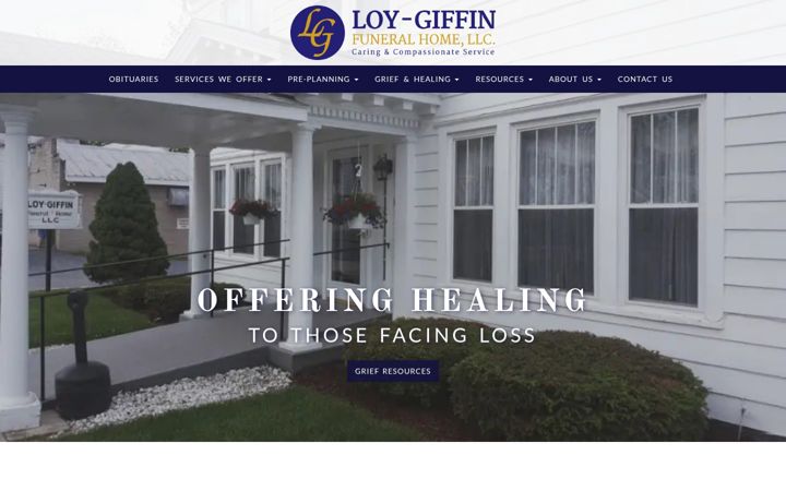 Screenshot of loygiffin.com