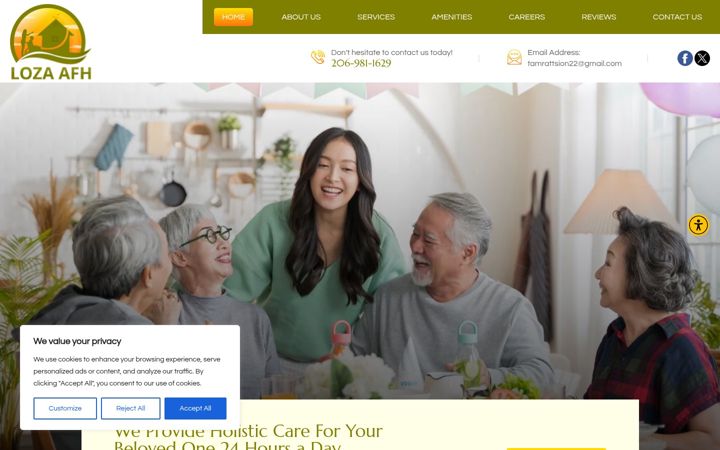 Screenshot of lozaafh.com