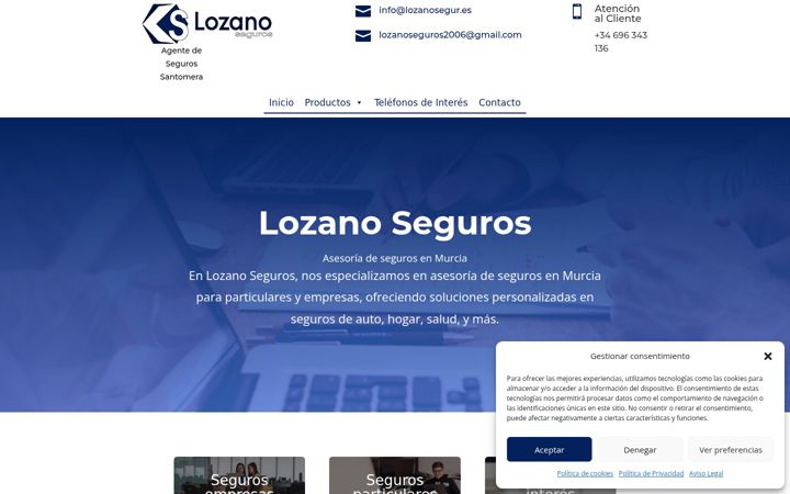 Screenshot of lozanosegur.es