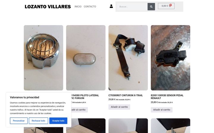 Screenshot of lozantovillares.es