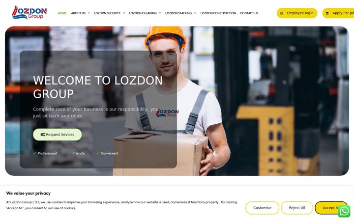 Screenshot of lozdongroup.co.uk