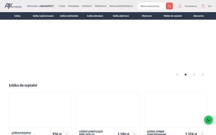 Screenshot of lozkapietrowe.pl