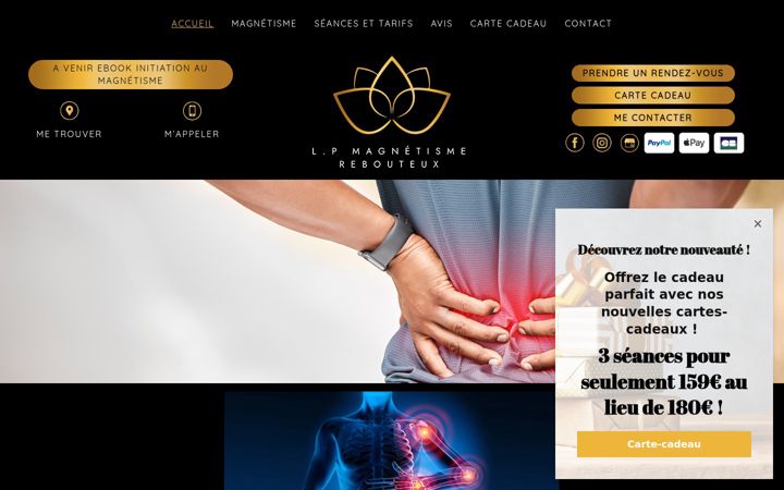 Screenshot of lp-magnetisme.fr