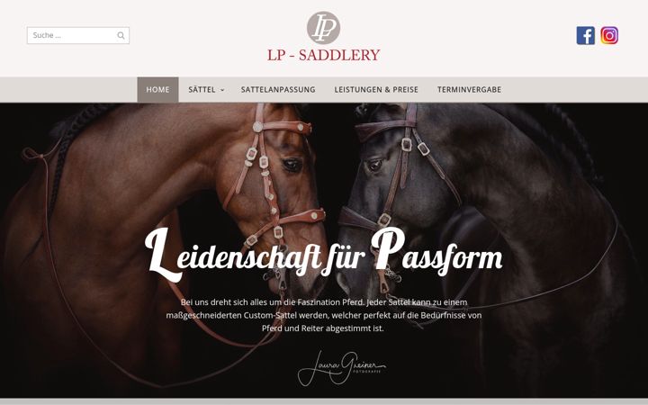 Screenshot of lp-saddlery.de