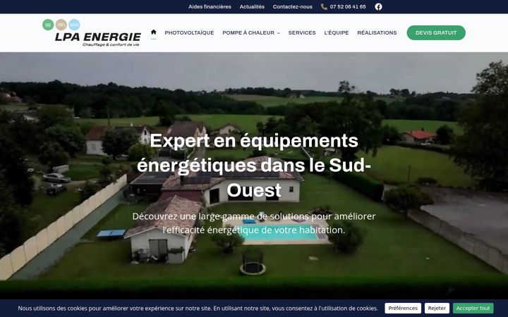 Screenshot of lpa-energie.fr