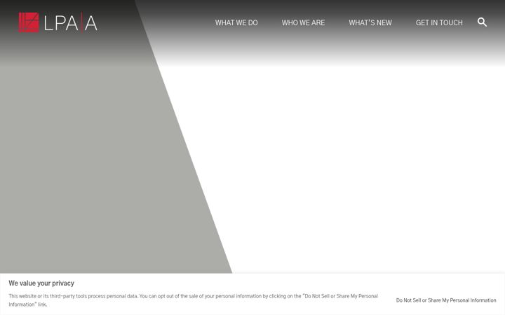 Screenshot of lpaa.com
