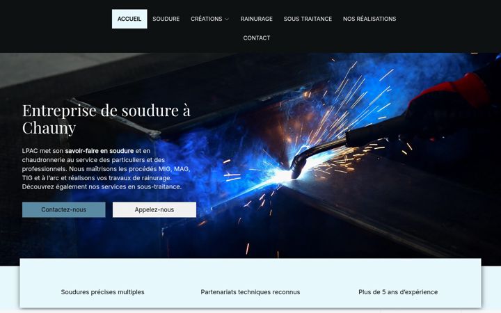 Screenshot of lpac.fr