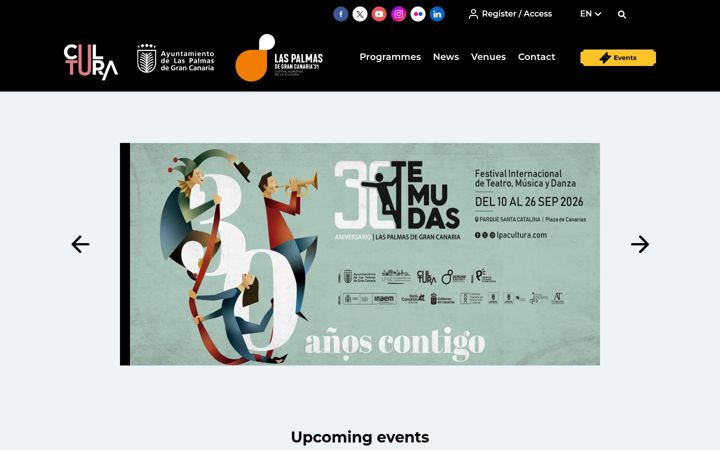 Screenshot of lpacultura.com