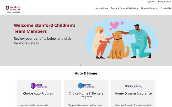 Screenshot of lpchvoluntarybenefits.com