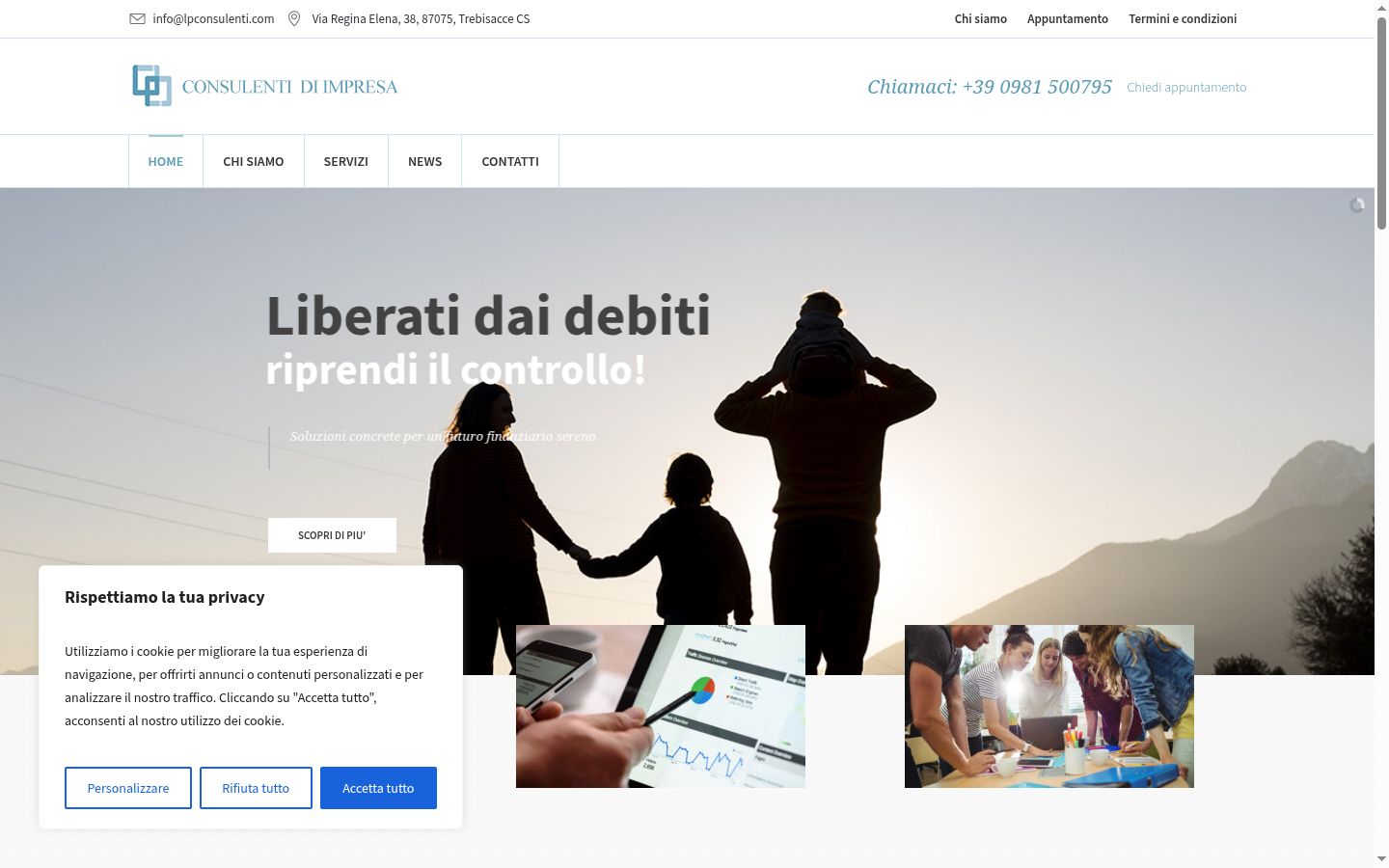 Capture d'écran de la bannière de consentement affichée avant toute interaction