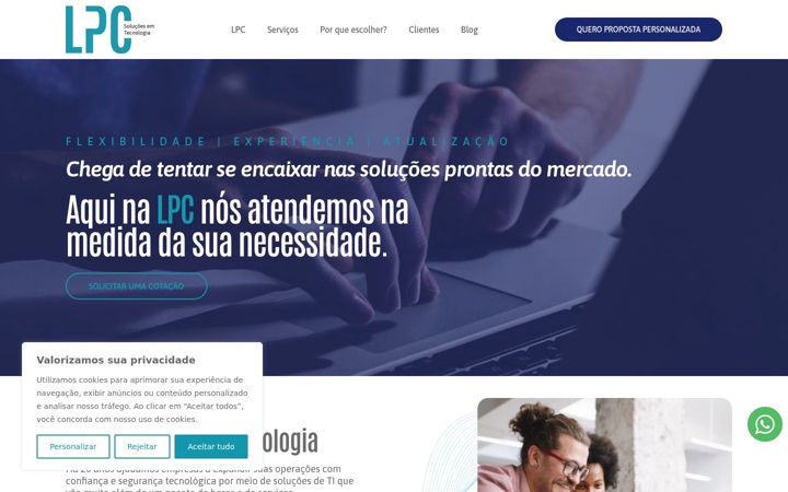 Screenshot of lpcti.com.br