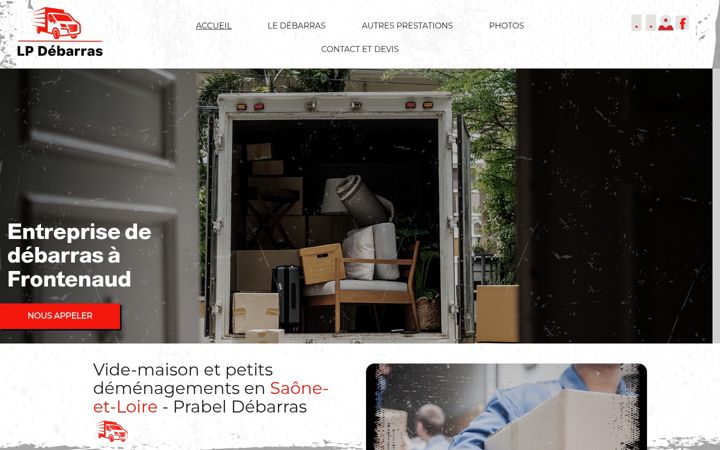 Screenshot of lpdebarras.fr