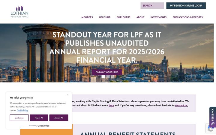 Screenshot of lpf.org.uk