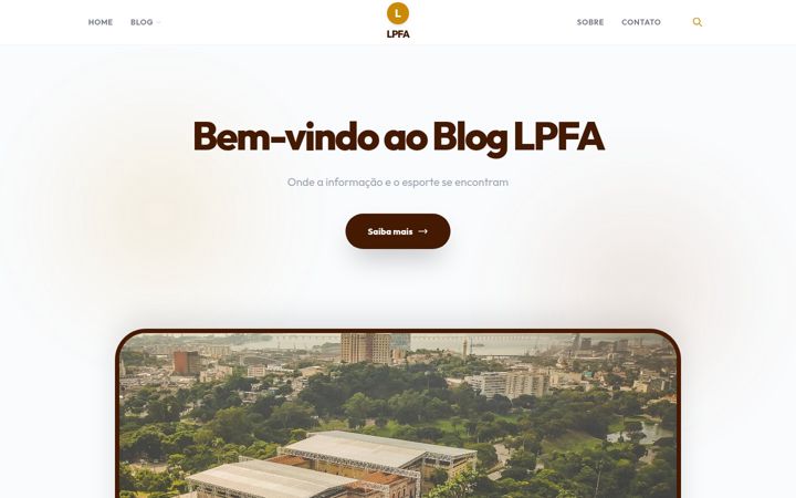 Screenshot of lpfa.com.br