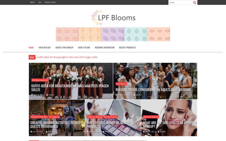 Screenshot of lpfblooms.com