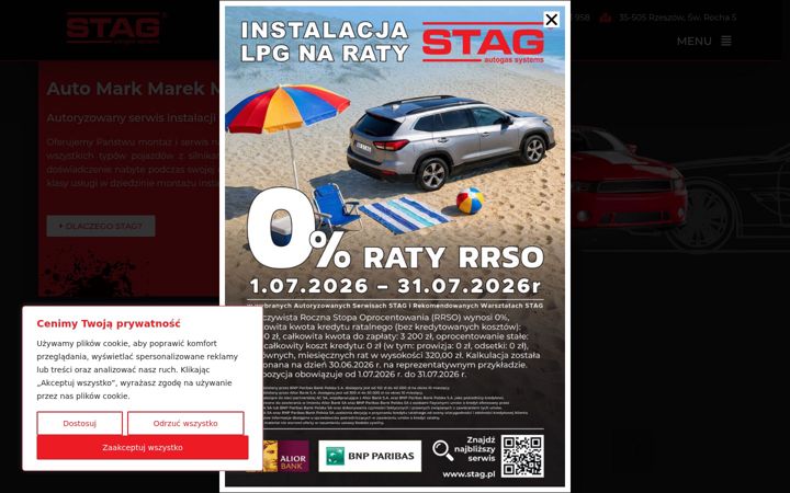 Screenshot of lpgauto.pl