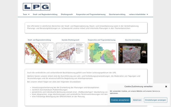 Screenshot of lpgmbh.de