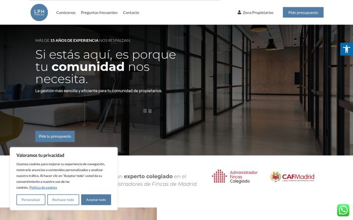 Screenshot of lphfincas.es