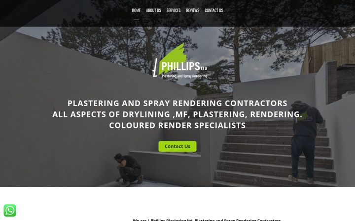 Screenshot of lphillipsplastering.co.uk