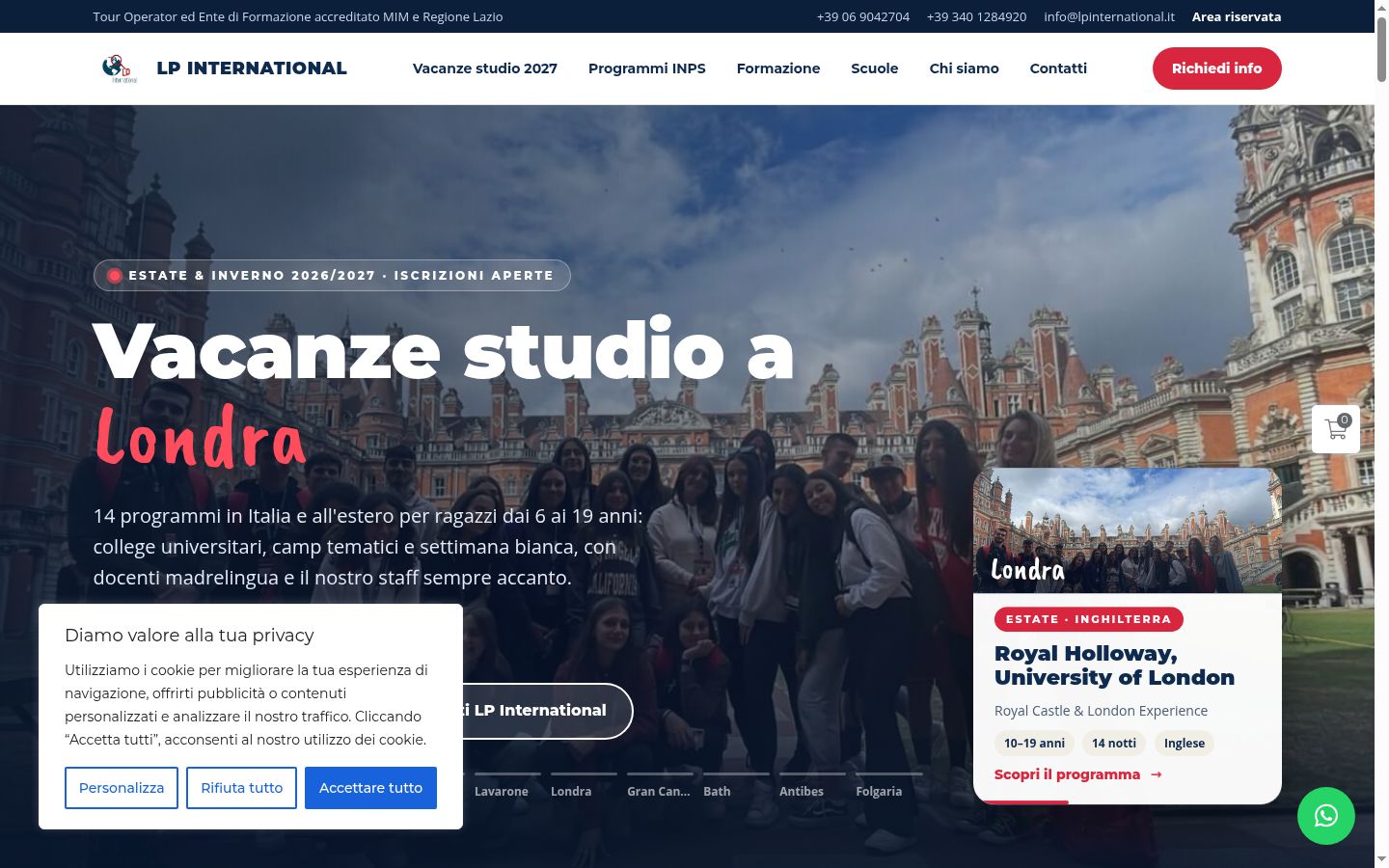 Snímek obrazovky baneru souhlasu zobrazeného před jakoukoli interakcí