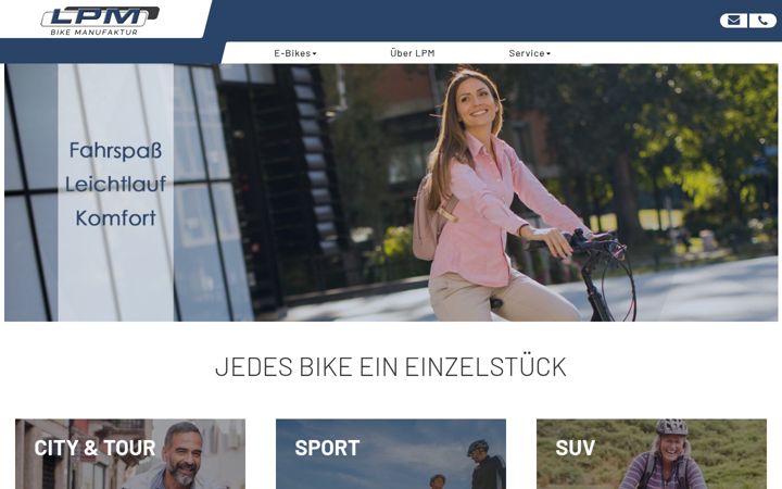 Screenshot of lpm-bikes.de