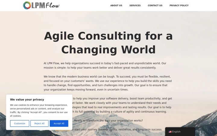 Screenshot of lpmflow.com