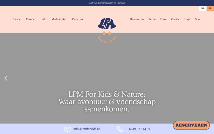Screenshot of lpmforkids.com
