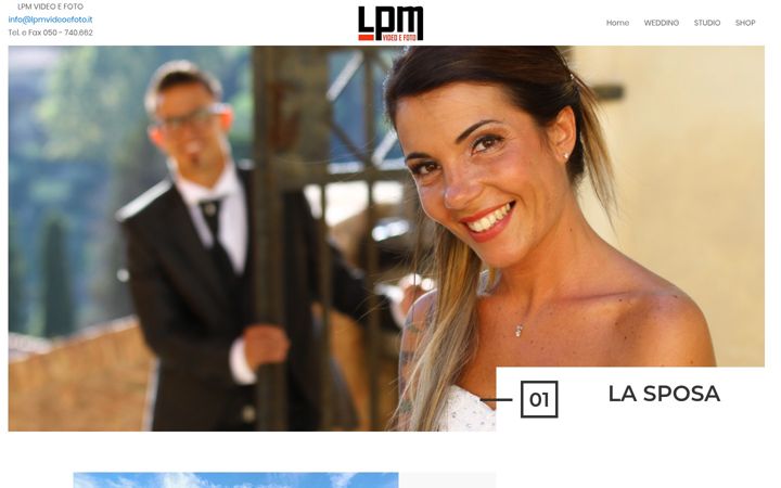 Screenshot of lpmvideoefoto.it