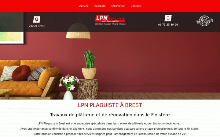 Screenshot of lpnplaquiste.fr