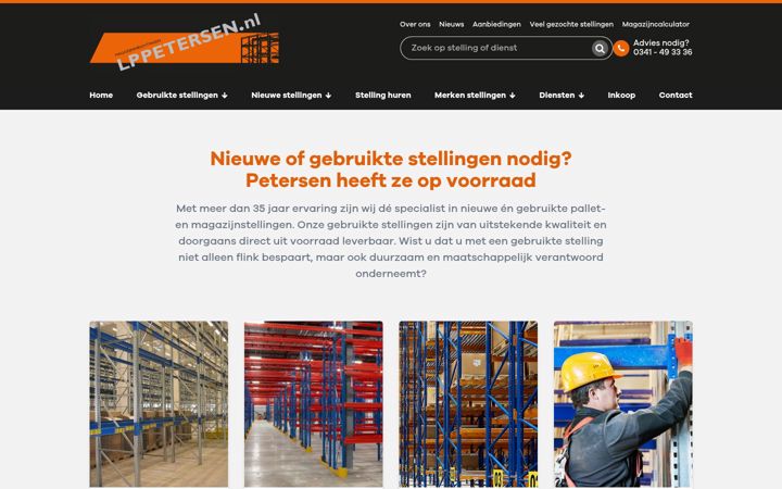 Screenshot of lppetersen.nl