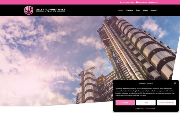 Screenshot of lprisks.co.uk