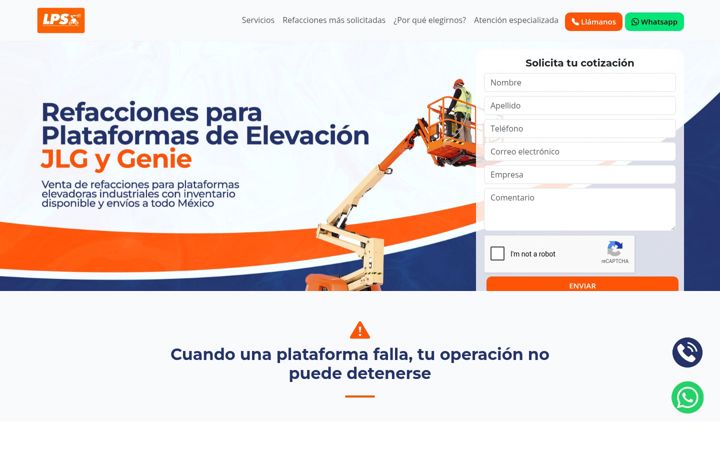 Screenshot of lps.mx