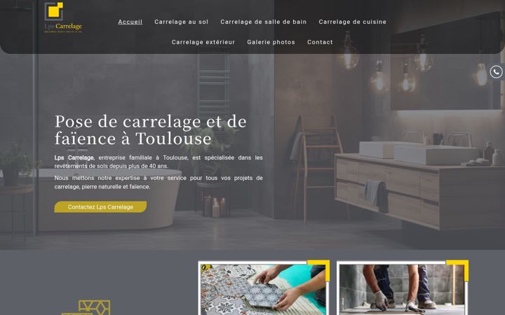 Screenshot of lpscarrelage.fr