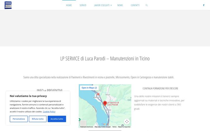 Screenshot of lpservice.ch