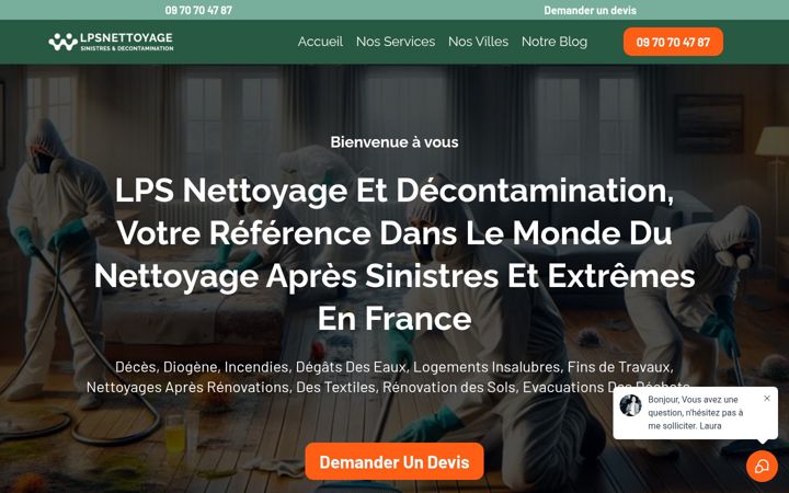 Screenshot of lpsnettoyage.fr