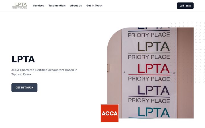 Screenshot of lpta-tax.co.uk