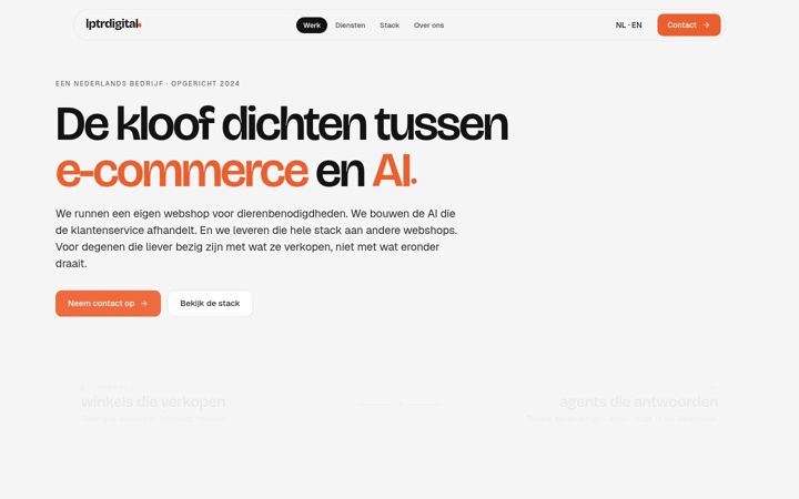 Screenshot of lptrdigital.nl