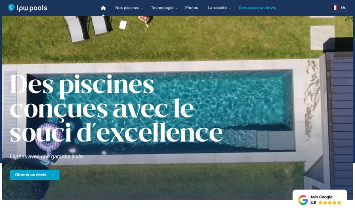 Screenshot of lpwpools.fr