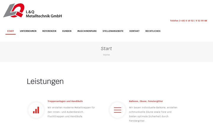 Screenshot of lq-metalltechnik.de