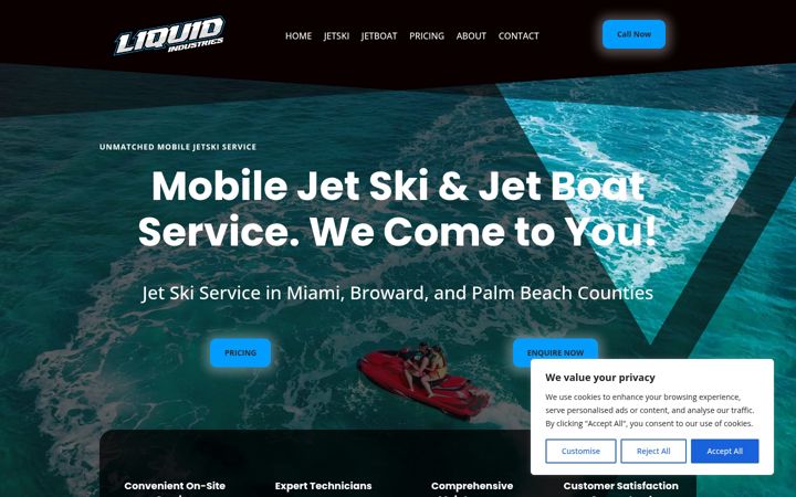 Screenshot of lqdind.com